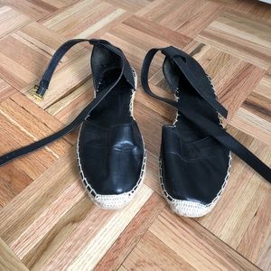 Black Espadrilles - Ankle Clasp